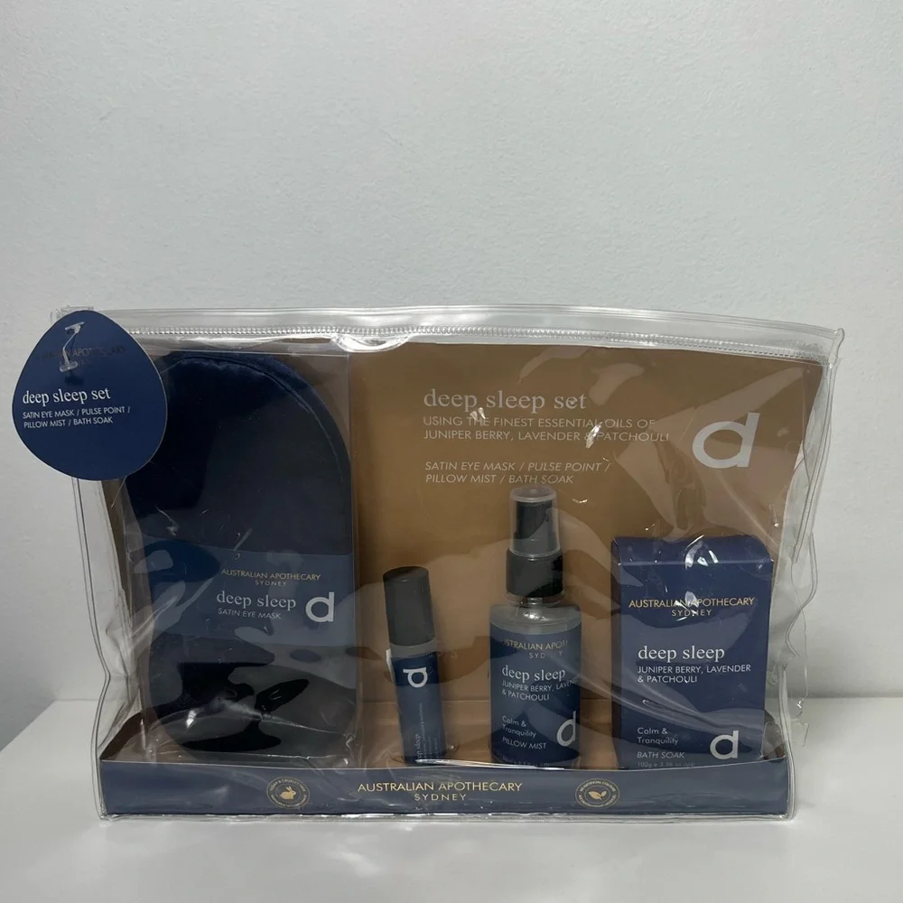 Australian Apothecary Sydney Deep Sleep Essential Oils Holistic Gift Travel Set